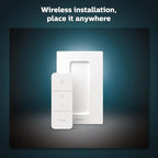 PHILIPS Hue Smart Dimmer Switch with Remote, White, 1 Pack, Turns Hue Lights On, Off, Dims or Brightens, Smart Home Control, Requires Hue Bridge, Easy, No-Wire Installation