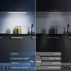 14.7inch Under Cabinet Lighting with 3 Color Temps, 2 Pack Rechargeable Motion Sensor Light Indoor, 5 Levels Dimmable Magnetic Closet Lights, Wireless Under Counter Lights for Kitchen, Stairs