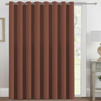 H.VERSAILTEX Blackout Patio Curtains 100 x 108 Inches for Sliding Door Extral Wide Blackout Curtain Panels Thermal Insulated Room Divider - Grommet Top, 9' Tall by 8.5' Wide - Washed Spice