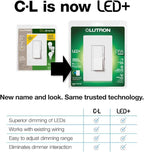 Lutron Diva LED+ Dimmer Switch for Dimmable LED, Halogen and Incandescent Bulbs, 150W/Single-Pole or 3-Way, DVCL-153P-AL, Almond (Pack of 2)