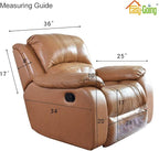 Easy-Going Oversized Recliner Cover Reversible Couch Cover Sofa Cover for Living Room Water Resistant Furniture Protector with Elastic Straps for Pets Dog (Large Recliner 27-29in, Navy/Ivory)