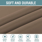 H.VERSAILTEX Blackout Patio Curtains 100 x 96 Inches for Sliding Door Extral Wide Blackout Curtain Panels Thermal Insulated Room Divider - Grommet Top, 8' Tall by 8.5' Wide - Macchiato