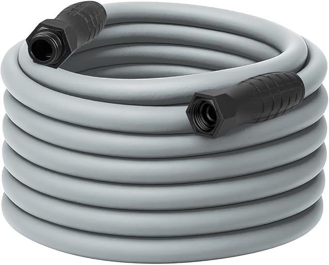 Flexzilla Colors SwivelGrip Garden Hose 5/8 in. x 75 ft., Lightweight All-Weather Water Hose, Durable and Flexible, Leak-Free Connections, Slate Grey