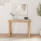 Plank+Beam Solid Wood Console Table, 46 Inch, Sofa Table, Narrow Entryway Table for Hallway, Behind The Couch, Living Room, Foyer, Easy Assembly, Blonde