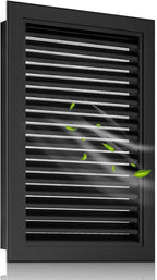 12" x 18" Aluminum Alloy Gable Vent, Never Rust Gable Vents for Shed, Reducing Indoor Temperature - Ideal for Wall, Attic, Shed, Door, and Shipping Container, Vent Opening: 10" x 16"