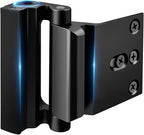 Home Security Door Lock Reinforcement - Child Proof High Security Door Locks with 3" Stop Withstand 800 lbs for Inward Swinging Front Door, Night Kids Safety Metal Flip Deadbolt Latch Defend Home