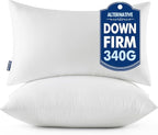 MIULEE Throw Pillows Inserts, Pack of 2 12x24 Inch 100% Virgin Fiber Filling Bed Couch Pillows
