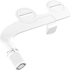 BIGCOW Ultra-Slim Bidet Attachment for Toilet - Dual Nozzle (Frontal & Rear Wash) with Adjustable Cold Water Pressure and Stainless Steel Inlet - Hygienic Solution for Fresh Cleanliness, Silver 2 Pcs