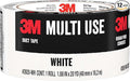 3M Multi-Use Colored Duct Tape,White with Strong Adhesive and Water-Resistant Backing,Multi-Surface Duct Tape for Indoor and Outdoor Use,1.88 Inches x 20 Yards,1 Roll (3920-WH),(Pack of 12)