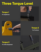 HOTO Electric Screwdriver Kit, Upgraded 1/4'' Hex 25 Bits, Magnetic Lid, Rechargeable Cordless Screwdriver, 1500mAh Battery, LED Light, Ideal for Furniture Assembly, Home Repair & Garage Projects