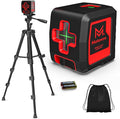 Motovera Self Leveling Laser Level 100ft, Green Cross Line with Tripod, 4 Brightness Modes & Pulse Function, Manual & Self-Leveling Modes, IP54 Waterproof for Picture Hanging, Tile, DIY Construction