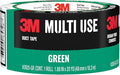 3M Multi-Use Colored Duct Tape, Green with Strong Adhesive and Water-Resistant Backing, Multi-Surface 3M Duct Tape for Indoor and Outdoor Use, 1.88 Inches x 20 Yards, 1 Roll (3920-GR)