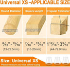 32 Pcs Chair Leg Floor Protectors for Hardwood Floors Silicone Covers to Protect Wood Tile Floors Scratches Felt Pads Furniture Leg Caps No Noise (Fit:0.5"-0.89")