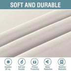 H.VERSAILTEX Light Blocking Curtain for Living Room Thermal Insulated Window Treatment Panel/Drape for Dining Room, Elegant Soft Curtain for Bedroom Grommet Top One Panel (Ivory - 52x102 Inches)