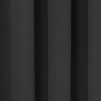 Eclipse Solid Thermapanel Pair, Room Darkening Rod Pocket Curtain, Window Curtain for Bedroom and Living Room, (2 Panels), 52 in Wide x 84 in Long, Black