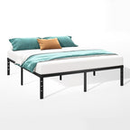 Metal Platform Bed Frame 12 Inch Tall,No Box Spring Needed,Full Size Bed with Heavy Duty Strong Support Slats,Easy to Assemble,Black