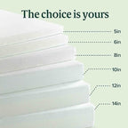 Zinus 14 Inch King Green Tea Memory Foam Mattress, Fiberglass Free, Medium Firm Feel, Zoned Pressure Relief, Certified Safe Foams & Fabric, Mattress in A Box
