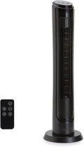 Amazon Basics 40" 70-Degree Oscillating Digital Tower Fan with Powerful Airflow for Bedroom, Living Room, Office, 4 Speeds, 3 Modes, 15-Hour Timer, Remote Control, 50W, Black