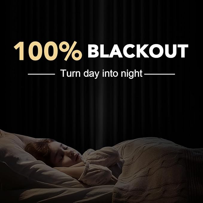H.VERSAILTEX Linen Curtains 100% Blackout Curtains for Bedroom 108 inch Long Full Light Blocking Nature Linen Blended Window Curtains for Living Room Nickel Grommet (2 Panels, Heathered Dried Sage)