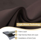 H.VERSAILTEX Brown Blackout Curtains for Bedroom Thermal Insulated Living Room Curtains 102 Inch Long Grommet Privacy Protection Window Curtain Panels/Drapes, 2 Panels, 52" W x 102" L, Chocolate Brown