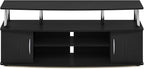 Furinno JAYA Large Entertainment Stand for TV Up to 55 Inch, Americano/Chrome