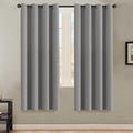 H.VERSAILTEX Insulated Thermal Blackout 72-Inch Long Grey Curtain Panels Pair - Nickel Grommet Window Drapes for Bedroom/Living Room (Dove Gray,Set of 2)