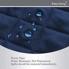 Easy-Going Oversized Recliner Cover Reversible Couch Cover Sofa Cover for Living Room Water Resistant Furniture Protector with Elastic Straps for Pets Dog (Large Recliner 27-29in, Navy/Ivory)