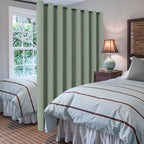 H.VERSAILTEX Blackout Patio Curtains 100 x 96 Inches for Sliding Door Extral Wide Blackout Curtain Panels Thermal Insulated Room Divider - Grommet Top, 8' Tall by 8.5' Wide - Cyan