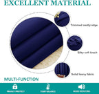 NICETOWN Blackout Wide Sliding Door Curtains - Insulated Noise Reduction Drapes, Privacy Vertical Blind for Living Room & Bedroom (Dark Blue, W100 x L95 inches)
