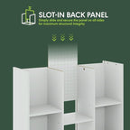 Furinno LUDER Book Shelf, 11-Cube Bookshelf, Reversible Bookcase, 9.4 x 29.1 x 41.7, Easy Assembly, for Living Room, Bedroom, Home Office, White