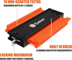 Saker Contour Gauge (5 Inch Lock) Profile Tool- Adjustable Lock-Precisely Copy Irregular Shape Duplicator -Irregular Welding Woodworking Tracing - Must Have Tool for DIY Handyman, Construction