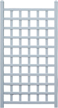 Dura-Trel 35" x 66" Country Garden Vinyl Trellis, Outdoor Plant Support Frame, White - Decorative Grid-Style Lattice for Climbing Vines, Plants & Flowers - Home Gardening and Planting Accessories