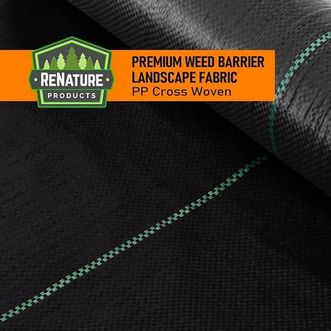 4FT x 100FT Weed Barrier Landscape Fabric, 3.2oz Premium Heavy Duty Garden Cloth, Ground Cover for Gardening, Farming