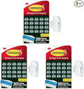 Command Outdoor Light Clips, 20 Clear Clips and 24 Command Strips, Damage-Free Hanging Outdoor Light Clips with Weather Resistant Strips, Wall Clip for Hanging Outdoor Lights and Cable Management