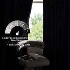 NICETOWN Black 92 inch Long Velvet Curtains for Living Room - Blackout Vision Light Blocking Window Treatments for Baseroom, Rod Pocket Design, W52 x L92, 2 Panels