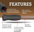 Flexzilla Colors SwivelGrip Garden Hose 5/8 in. x 25 ft., Lightweight All-Weather Water Hose, Durable and Flexible, Leak-Free Connections, Brown Mulch
