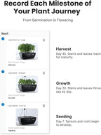 iDOO Hydroponics Growing System Kit 12Pods WiFi, Christmas Gifts for Women Mom, Indoor Herb Garden with LED Grow Light for Home, Built-in Fan, AutoTimer, 6.5L Large Tank Plant Germination Kit, Black