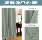 H.VERSAILTEX Blackout Curtain for Living Room Thermal Insulated Window Treatment Curtain Extra Long 108 inch Length Energy Saving Solid Grommet Blackout Drape, One Panel, Sea Grass, 52" W x 108" L