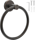 SetSail Towel Holder for Bathroom Wall Screw-in Towel Ring Stainless Steel Hand Towel Holder Heavy Duty Towel Hanger for Bathrooms Oil Rubbed Bronze