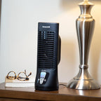 Honeywell HTF210B QuietSet Personal Table Fan, Black – Oscillating Personal Fan with Quiet Operation and 4 Levels of Power and Sound