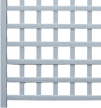 Dura-Trel 35" x 66" Country Garden Vinyl Trellis, Outdoor Plant Support Frame, White - Decorative Grid-Style Lattice for Climbing Vines, Plants & Flowers - Home Gardening and Planting Accessories