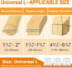 24 Pcs Chair Leg Floor Protectors for Hardwood Floors, Silicone Covers with Felt Pads, Furniture Leg Caps, Reduce Noise, Anti-Scratch, Fit (15/16" to 1-5/16")