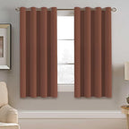 H.VERSAILTEX Blackout Curtain for Bedroom Thermal Insulated Window Treatment Curtain 54 inch Length Energy Saving Solid Grommet Top Blackout Drape, One Panel, Washed Spice, 52" W x 54" L