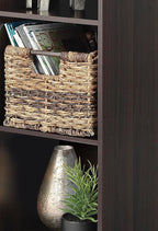 Whitmor 3 Cube Storage Organizer, 3 Tier Stackable MDF Wood Bookcase, Open Storage Display Bookshelf, Storage Cabinet for Living Room, Bedroom, Home, Office, 12.2" L x 11.7" W x 35.6" H, Espresso