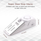 EMDMAK Door Stop Alarm with 120DB Siren Door Stop for Home & Travel (White) (Pack of 3)