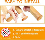 32 Pcs Chair Leg Floor Protectors for Hardwood Floors Silicone Covers to Protect Wood Tile Floors Scratches Felt Pads Furniture Leg Caps No Noise (Fit:0.5"-0.89")