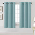 H.VERSAILTEX Blackout Curtains for Bedroom Thermal Insulated Room Darkening Living Room Curtains 63 Inch Long Grommet Privacy Protection Window Curtain Panels/Drapes, 2 Panels, Mineral Blue