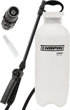 Chapin 20006 Pump Sprayer, 3‑Gallon, Lawn & Garden, Translucent Poly Tank, Funnel‑Top, SureSpray Anti‑Clog Filter, Adjustable Cone Nozzle & 34" Hose for Fertilizer, Weed & Pest Applications