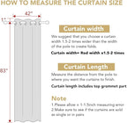 H.VERSAILTEX Room Darkening Curtains 84 Inches Long for Living Room Light Reducing Blackout Curtains for Bedroom Thermal Insulated Window Treatment Panels Grommet Top 2 Panels, 42 x 84 Inches - Ivory