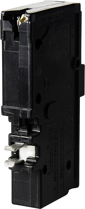 Square D by Schneider Electric Homeline 15 Amp Mini Circuit Breaker, 1 Pole, 120V AC, 10kA Breaking Capacity, Plug in Mount, CAFI/CAFCI, Residential Use (HOM115PCAFIC)